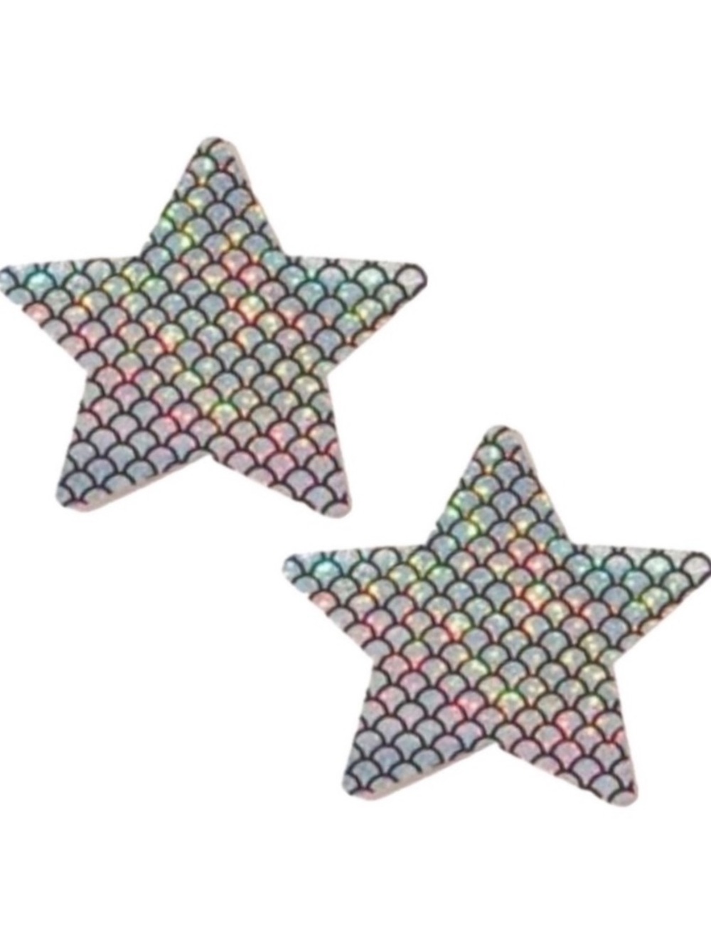 Iridescent Mermaid Scale Star Nipple Pasties Festival Rave Covers